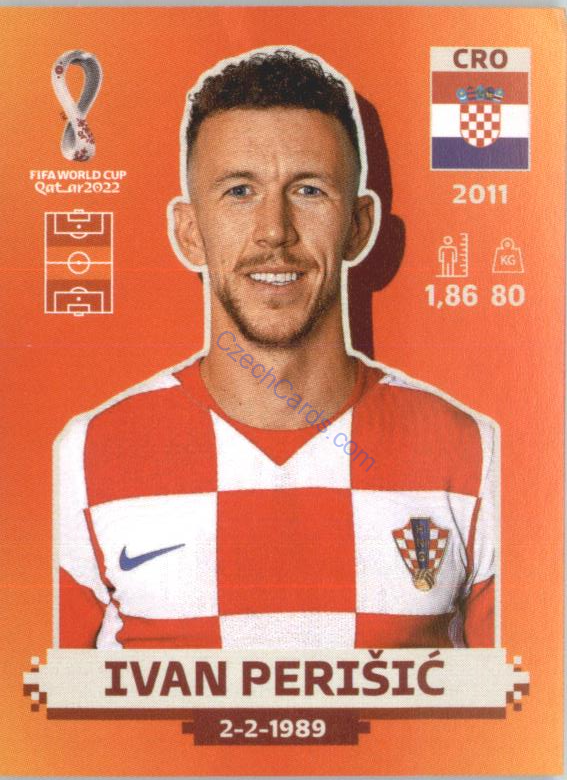 Ivan Perišić 2022 Panini WC Qatar Sticker #CRO 14