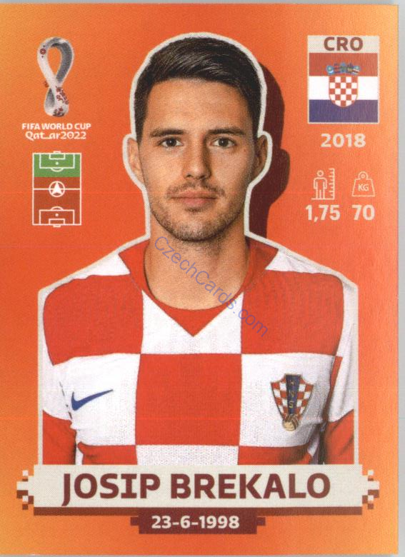 Josip Brekalo 2022 Panini WC Qatar Sticker #CRO 16