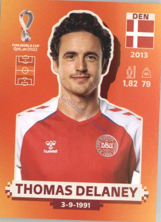 Thomas Delaney 2022 Panini WC Qatar Sticker #DEN 10