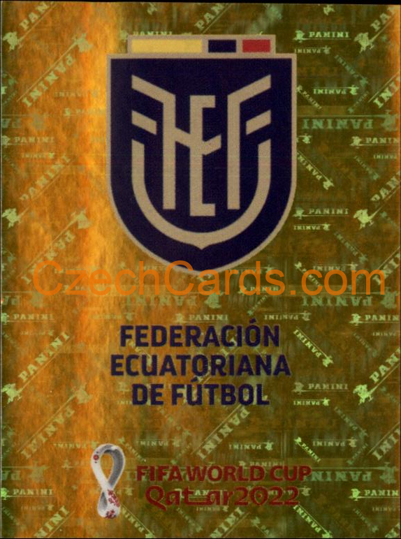 Team Logo Ecuador 2022 Panini WC Qatar Sticker Foil #ECU 1