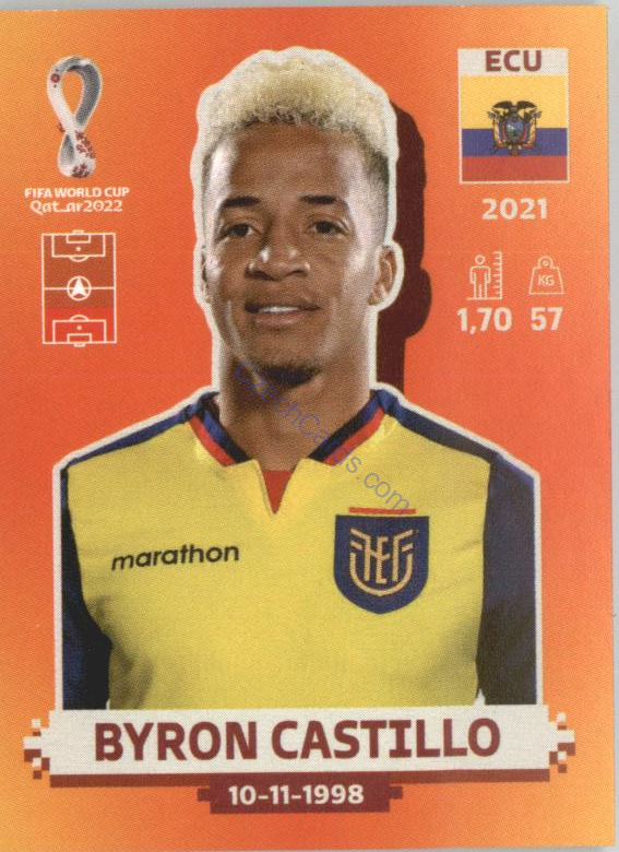 Byron Castillo 2022 Panini WC Qatar Sticker #ECU 5