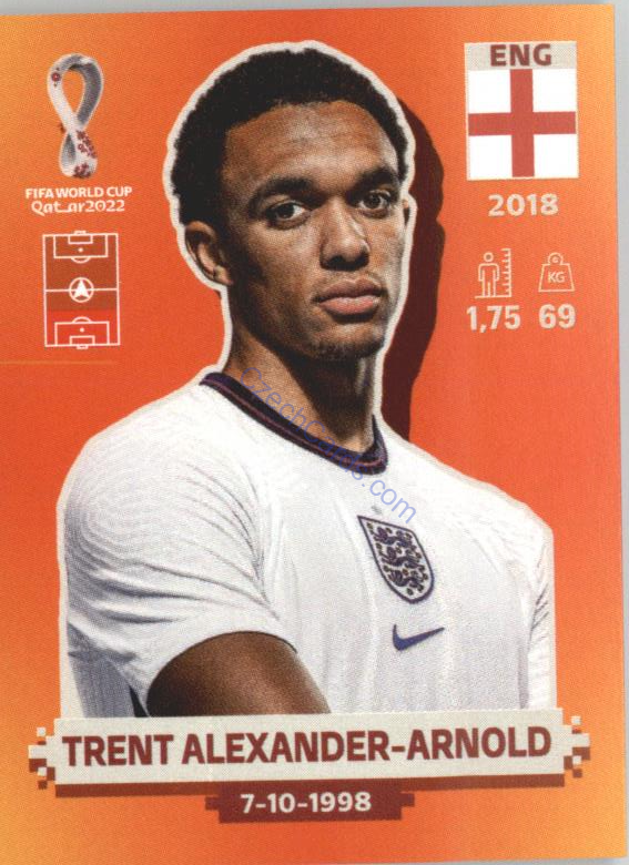 Trent Alexander-Arnold 2022 Panini WC Qatar Sticker #ENG 4