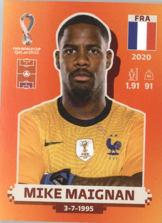 Mike Maignan 2022 Panini WC Qatar Sticker #FRA 3