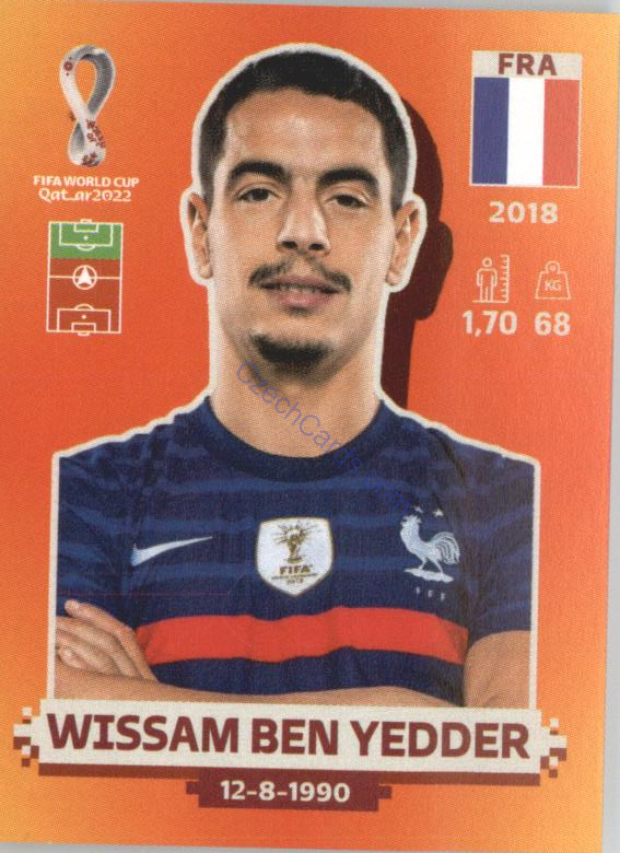 Wissam Ben Yedder 2022 Panini WC Qatar Sticker #FRA 14