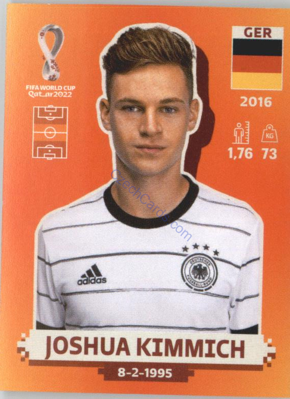 Joshua Kimmich 2022 Panini WC Qatar Sticker #GER 14