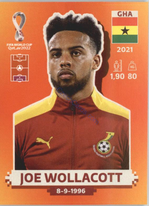 Joe Wollacott 2022 Panini WC Qatar Sticker #GHA 2
