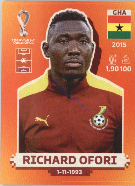 Richard Ofori 2022 Panini WC Qatar Sticker #GHA 3