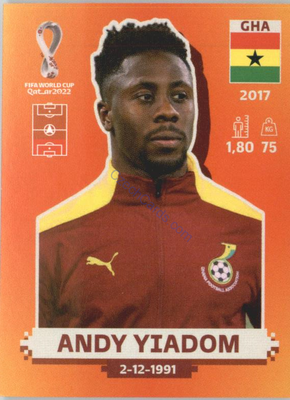 Andy Yiadom 2022 Panini WC Qatar Sticker #GHA 9