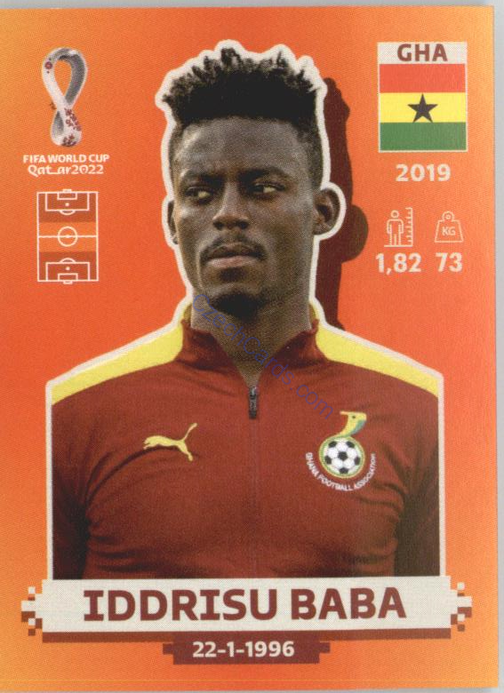 Iddrisu Baba 2022 Panini WC Qatar Sticker #GHA 10