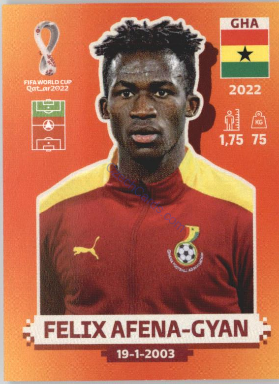 Felix Afena-Gyan 2022 Panini WC Qatar Sticker #GHA 15