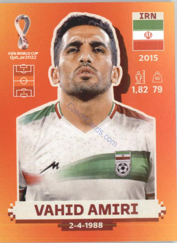 Vahid Amiri 2022 Panini WC Qatar Sticker #IRN 11