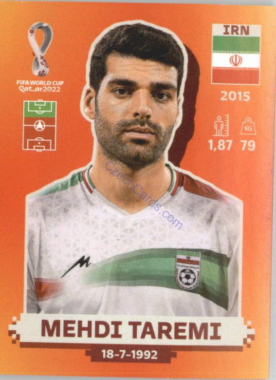 Mehdi Taremi 2022 Panini WC Qatar Sticker #IRN 19