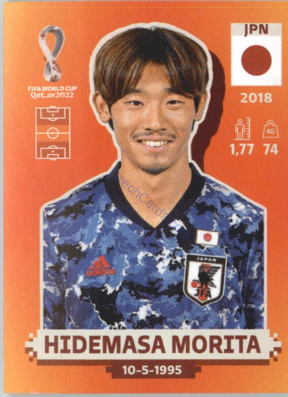 Hidemasa Morita 2022 Panini WC Qatar Sticker #JPN 11