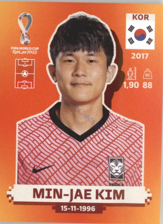 Min-jae Kim 2022 Panini WC Qatar Sticker #KOR 6