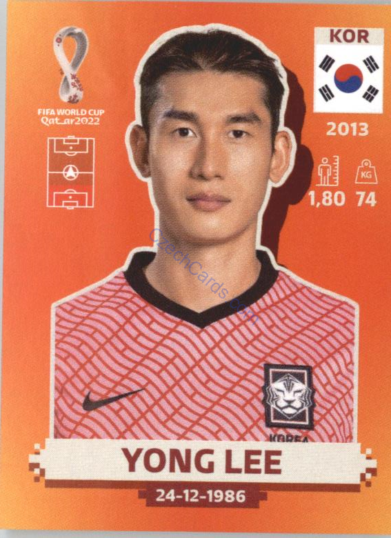 Yong Lee 2022 Panini WC Qatar Sticker #KOR 9