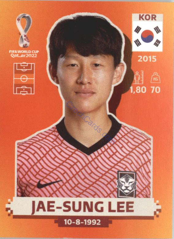 Jae-sung Lee 2022 Panini WC Qatar Sticker #KOR 12