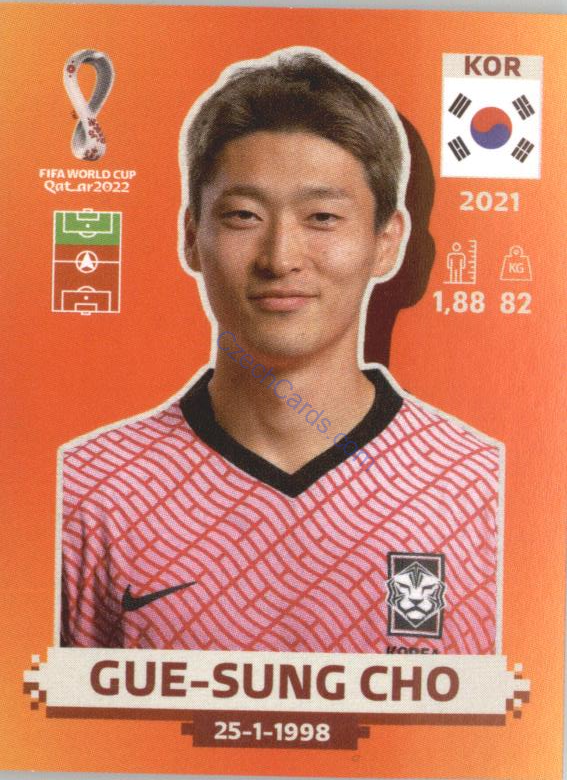 Gue-sung Cho 2022 Panini WC Qatar Sticker #KOR 14