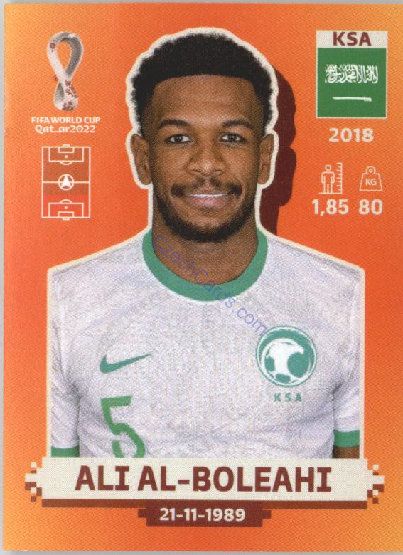 Ali Al-Boleahi 2022 Panini WC Qatar Sticker #KSA 5