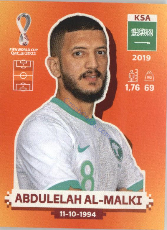 Abdulelah Al-Malki 2022 Panini WC Qatar Sticker #KSA 12