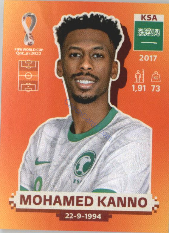 Mohamed Kanno 2022 Panini WC Qatar Sticker #KSA 15