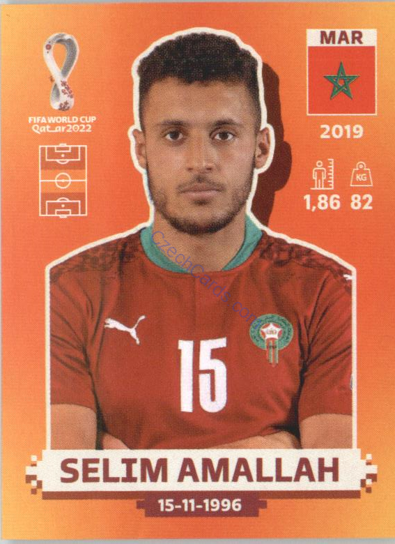 Selim Amallah 2022 Panini WC Qatar Sticker #MAR 9