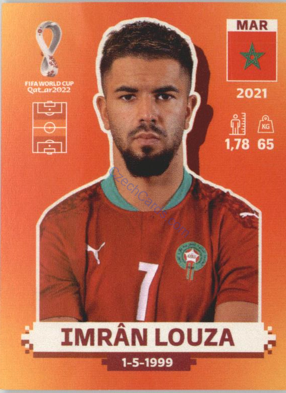 Imrân Louza 2022 Panini WC Qatar Sticker #MAR 13