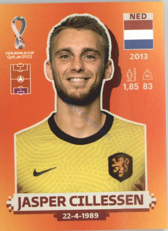 Jasper Cillessen 2022 Panini WC Qatar Sticker #NED 3