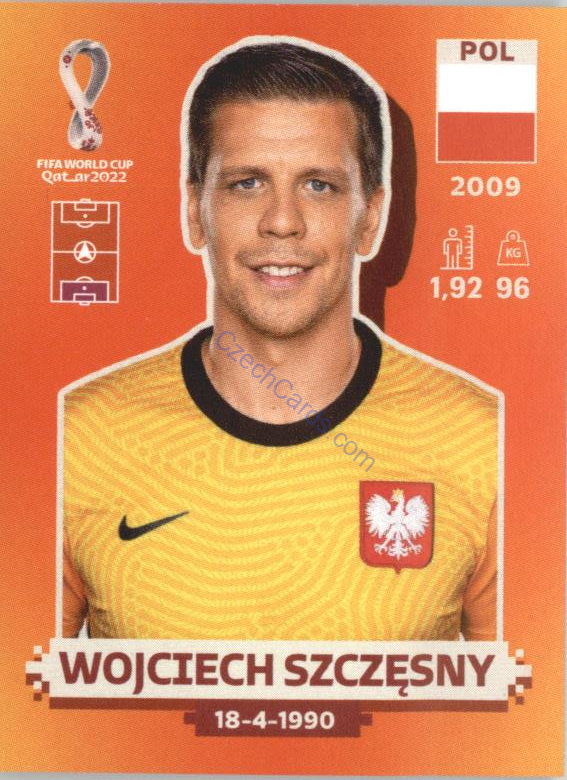 Wojciech Szczęsny 2022 Panini WC Qatar Sticker #POL 2