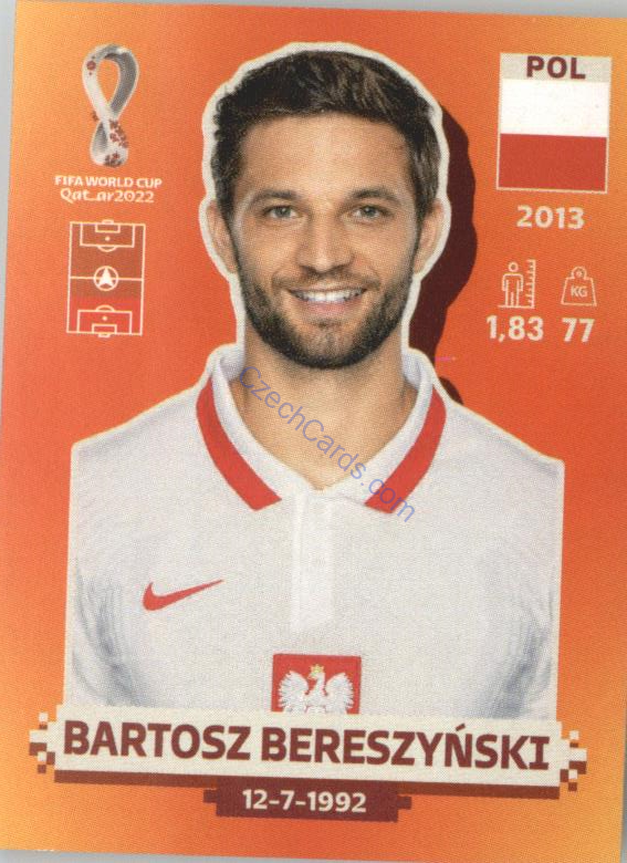 Bartosz Bereszyński 2022 Panini WC Qatar Sticker #POL 5