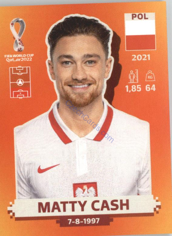 Matty Cash 2022 Panini WC Qatar Sticker #POL 6