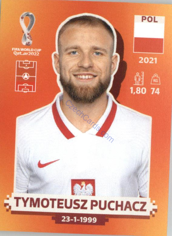 Tymoteusz Puchacz 2022 Panini WC Qatar Sticker #POL 8