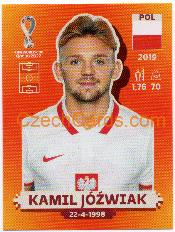 Kamil Jóźwiak 2022 Panini WC Qatar Sticker #POL 10