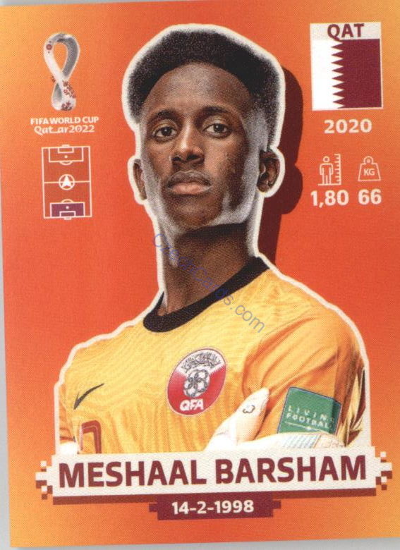 Meshaal Barsham 2022 Panini WC Qatar Sticker #QAT 3