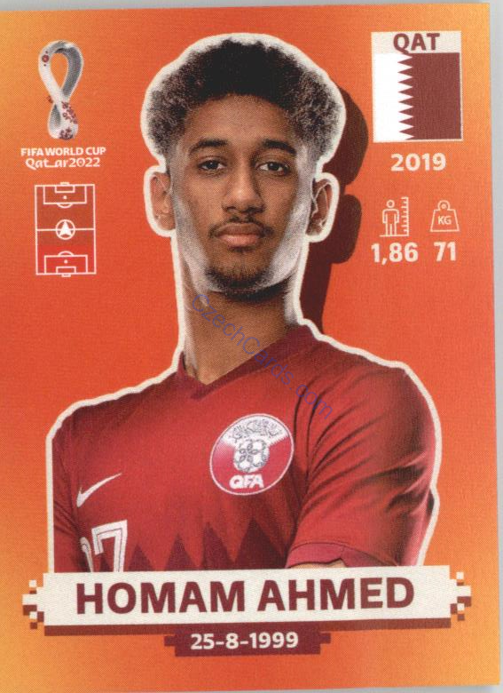 Homam Ahmed 2022 Panini WC Qatar Sticker #QAT 4