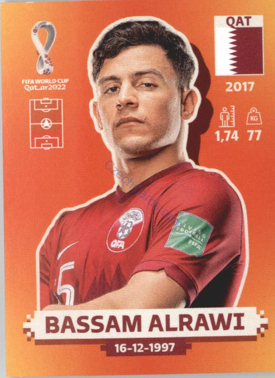Bassam Alrawi 2022 Panini WC Qatar Sticker #QAT 5