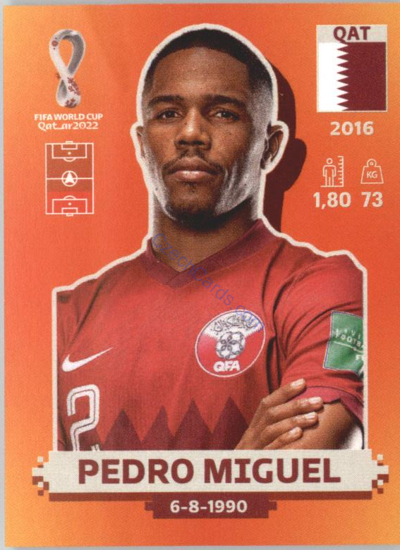 Pedro Miguel 2022 Panini WC Qatar Sticker #QAT 9