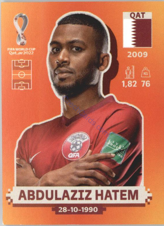 Abdulaziz Hatem 2022 Panini WC Qatar Sticker #QAT 12