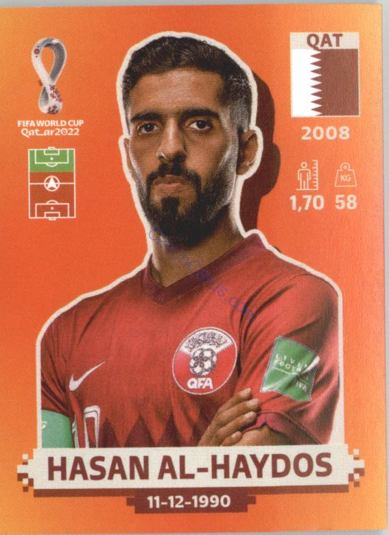 Hasan Al-Haydos 2022 Panini WC Qatar Sticker #QAT 17