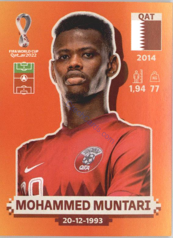 Mohammed Muntari 2022 Panini WC Qatar Sticker #QAT 19