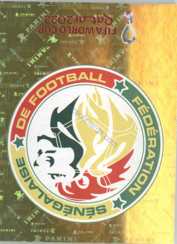 Team Logo Senegal 2022 Panini WC Qatar Sticker Foil #SEN 1