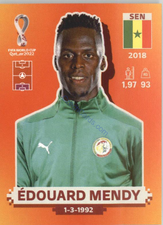 Édouard Mendy 2022 Panini WC Qatar Sticker #SEN 2