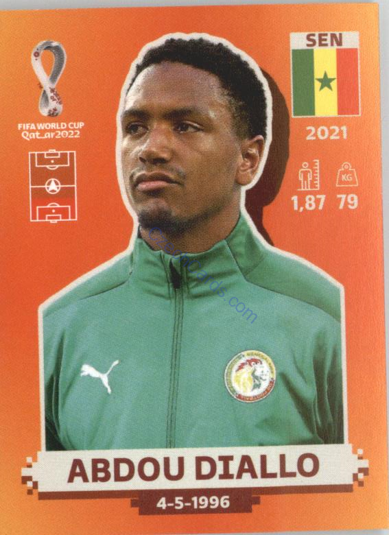 Abdou Diallo 2022 Panini WC Qatar Sticker #SEN 6