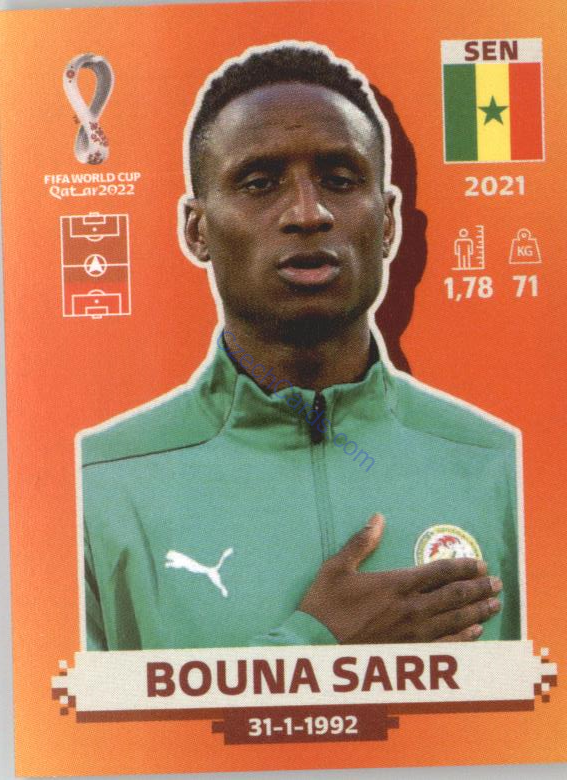 Bouna Sarr 2022 Panini WC Qatar Sticker #SEN 9
