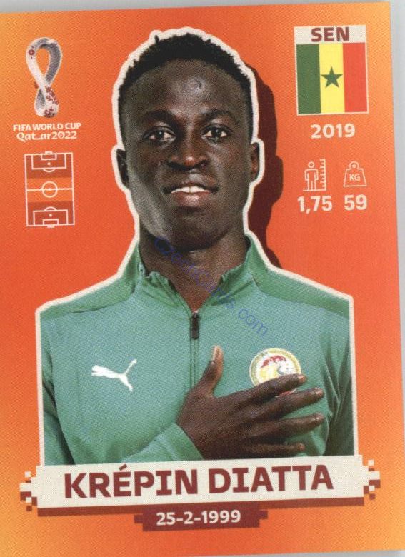 Krépin Diatta 2022 Panini WC Qatar Sticker #SEN 10
