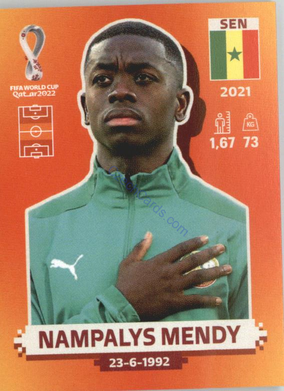 Nampalys Mendy 2022 Panini WC Qatar Sticker #SEN 14