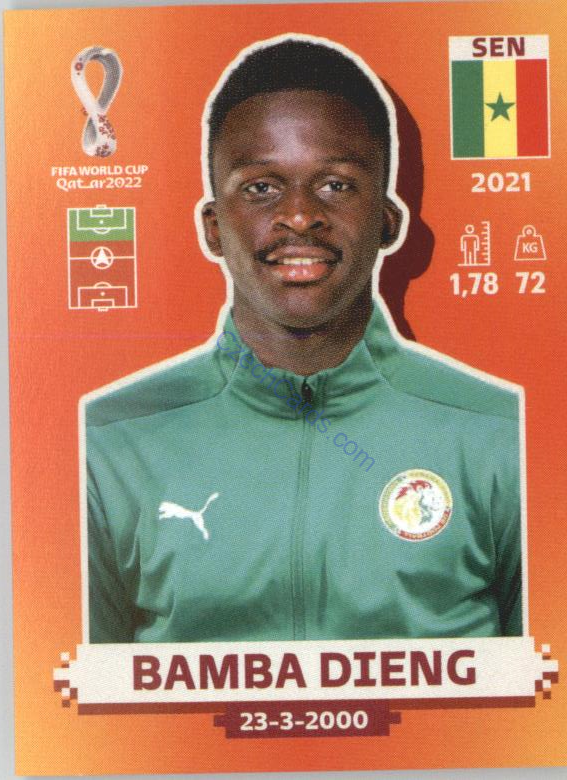 Bamba Dieng 2022 Panini WC Qatar Sticker #SEN 17