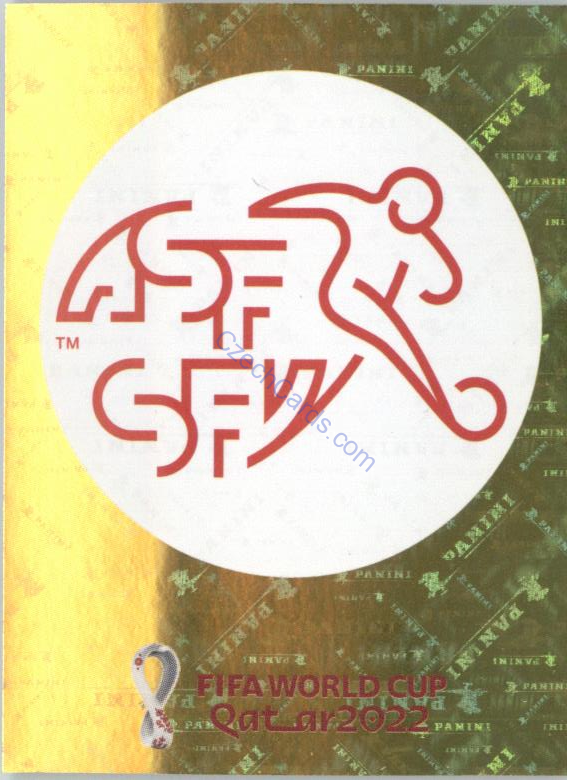 Team Logo Switzerland 2022 Panini WC Qatar Sticker Foil #SUI 1