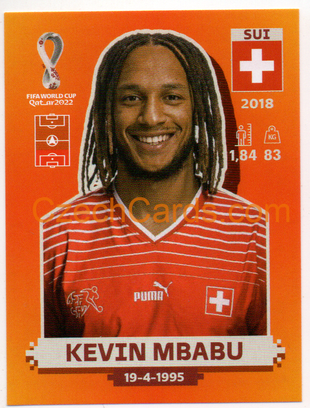 Kevin Mbabu 2022 Panini WC Qatar Sticker #SUI 6