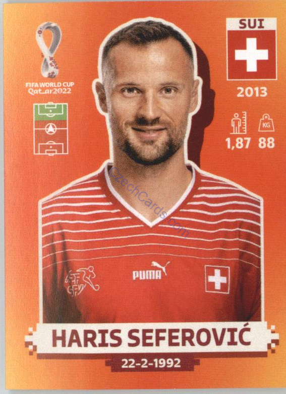 Haris Seferović 2022 Panini WC Qatar Sticker #SUI 18