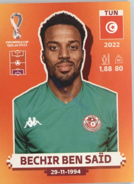 Bechir Ben Saïd 2022 Panini WC Qatar Sticker #TUN 2
